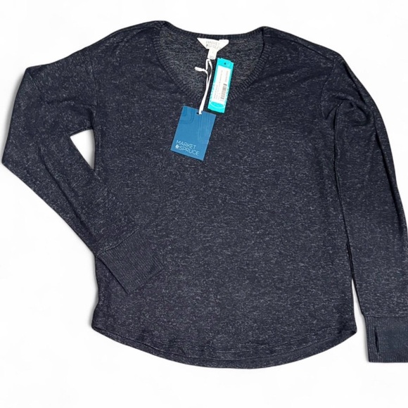 Market & Spruce Tops - Women's Long Sleeve Top with Thumb Holes
